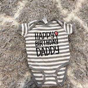 Happy birthday daddy onesie